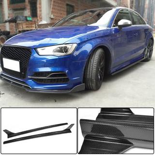 Praguri laterale V4 (pentru S-Line Sedan, Carbon) Audi A3 2012-2020 foto 1