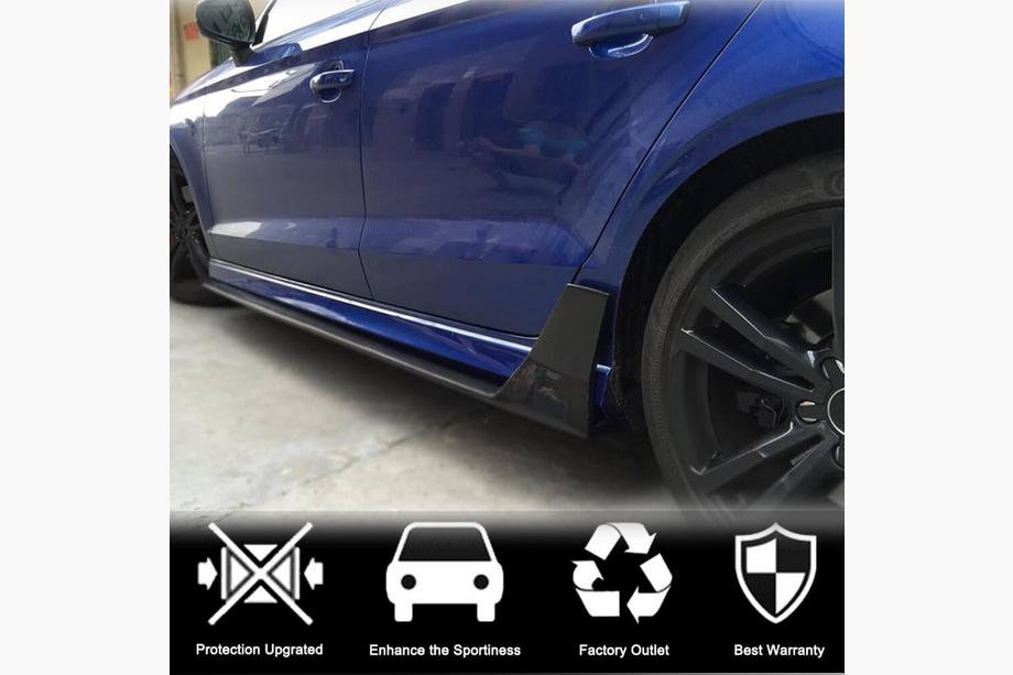 Audi A3 2012-2020 Praguri laterale V4 (pentru S-Line Sedan, Carbon) Foto 2