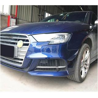 Bara de buza fata (pentru S-Line Sedan 2017-2020, Carbon) Audi A3 2012-2020 foto 2