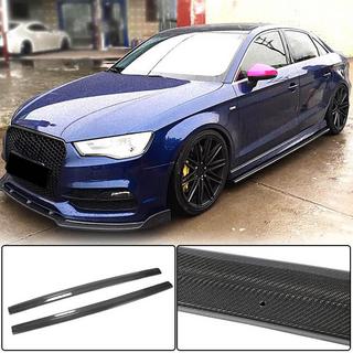 Praguri laterale V3 (pentru S-Line Sedan, carbon) Audi A3 2012-2020 foto 2