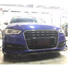 Audi A3 2012-2020 Lip bara fata V1 pentru S-Line 2012-2016 HB, Carbon foto 2
