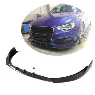 Lip bara fata V1 pentru S-Line 2012-2016 HB, Carbon Audi A3 2012-2020 foto 1