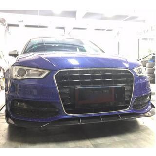 Lip bara fata V1 pentru S-Line 2012-2016 HB, Carbon Audi A3 2012-2020 foto 2