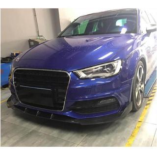 Lip bara fata V1 pentru S-Line 2012-2016 HB, Carbon Audi A3 2012-2020 foto 3