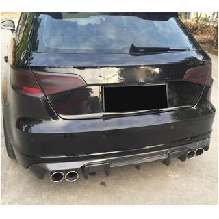 Difuzor bara spate V1 (pentru S-Line HB 2012-2016, Carbon) Audi A3 2012-2020 foto 2