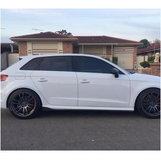 Praguri Laterale (pentru S-Line HB 2012-2016, Carbon) Audi A3 2012-2020 foto 3