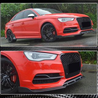 Prelungire bara fata Lip V3 (pentru S-Line Sedan 2012-2016, Carbon) Audi A3 2012-2020 foto 4