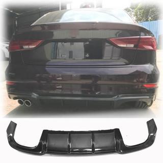 Difuzor bara spate V4 (pentru S-Line Sedan 2017-2020, Carbon) Audi A3 2012-2020 foto 1
