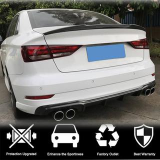 Difuzor bara spate V4 (pentru S-Line Sedan 2017-2020, Carbon) Audi A3 2012-2020 foto 2