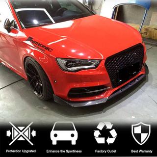 Prelungire bara fata Lip V2 (pentru S-Line Sedan 2012-2016, Carbon) Audi A3 2012-2020 foto 2