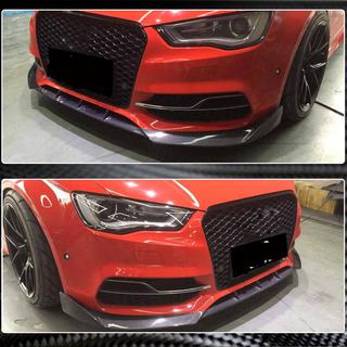 Prelungire bara fata Lip V2 (pentru S-Line Sedan 2012-2016, Carbon) Audi A3 2012-2020 foto 3