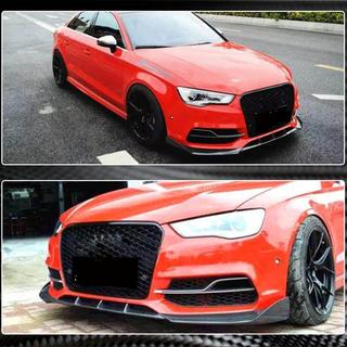 Prelungire bara fata Lip V2 (pentru S-Line Sedan 2012-2016, Carbon) Audi A3 2012-2020 foto 4