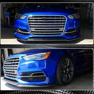 Prelungire bara fata Lip V1 (pentru S-Line Sedan 2012-2016, Carbon) Audi A3 2012-2020 foto 4