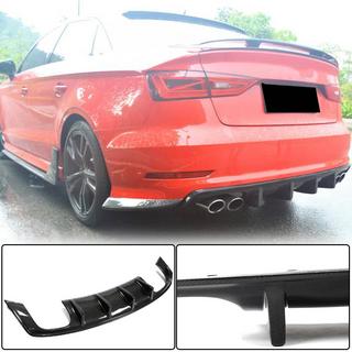 Difuzor bara spate V3 (pentru S-Line Sedan 2012-2016, Carbon) Audi A3 2012-2020 foto 1