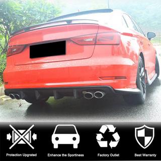Difuzor bara spate V3 (pentru S-Line Sedan 2012-2016, Carbon) Audi A3 2012-2020 foto 2