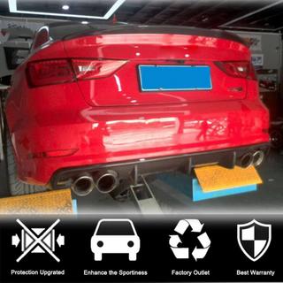 Difuzor bara spate V2 (pentru S-Line Sedan 2012-2016, Carbon) Audi A3 2012-2020 foto 3