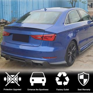 Ornamente pentru bara spate Flap (pentru S-Line Sedan 2012-2016, Carbon) Audi A3 2012-2020 foto 2
