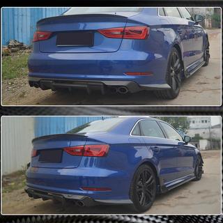 Ornamente pentru bara spate Flap (pentru S-Line Sedan 2012-2016, Carbon) Audi A3 2012-2020 foto 4