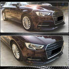 Audi A3 2012-2020 Lip Bara Fata V1 (pentru S-Line 2017-2020 HB, Carbon) foto 3