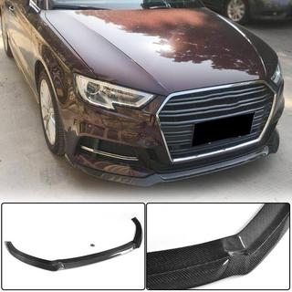Lip Bara Fata V1 (pentru S-Line 2017-2020 HB, Carbon) Audi A3 2012-2020 foto 1