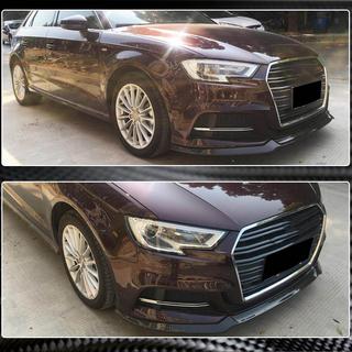 Lip Bara Fata V1 (pentru S-Line 2017-2020 HB, Carbon) Audi A3 2012-2020 foto 3