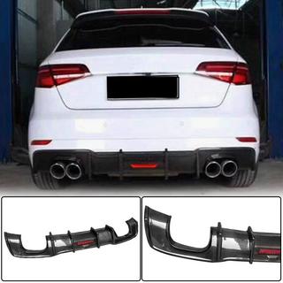 Difuzor bara spate V1 pentru S-Line HB 2017-2020, Carbon Audi A3 2012-2020 foto 1