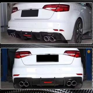 Difuzor bara spate V1 pentru S-Line HB 2017-2020, Carbon Audi A3 2012-2020 foto 3