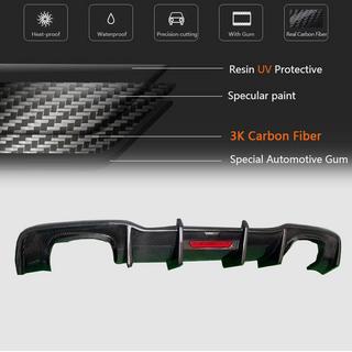 Difuzor bara spate V1 pentru S-Line HB 2017-2020, Carbon Audi A3 2012-2020 foto 4