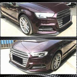 Prelungire bara fata Lip V3 (pentru S-Line Sedan 2017-2020, Carbon) Audi A3 2012-2020 foto 4