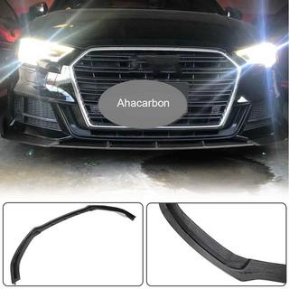 Prelungire bara fata Lip V1 (pentru S-Line 2017-2020 Sedan, Carbon) Audi A3 2012-2020 foto 2