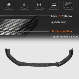 Prelungire bara fata Lip V1 (pentru S-Line 2017-2020 Sedan, Carbon) Audi A3 2012-2020 foto 3