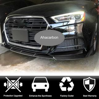 Prelungire bara fata Lip V1 (pentru S-Line 2017-2020 Sedan, Carbon) Audi A3 2012-2020 foto 4