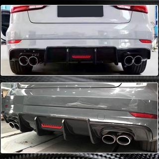 Difuzor bara spate V3 pentru S-Line Sedan 2017-2020 (Carbon) Audi A3 2012-2020 foto 4