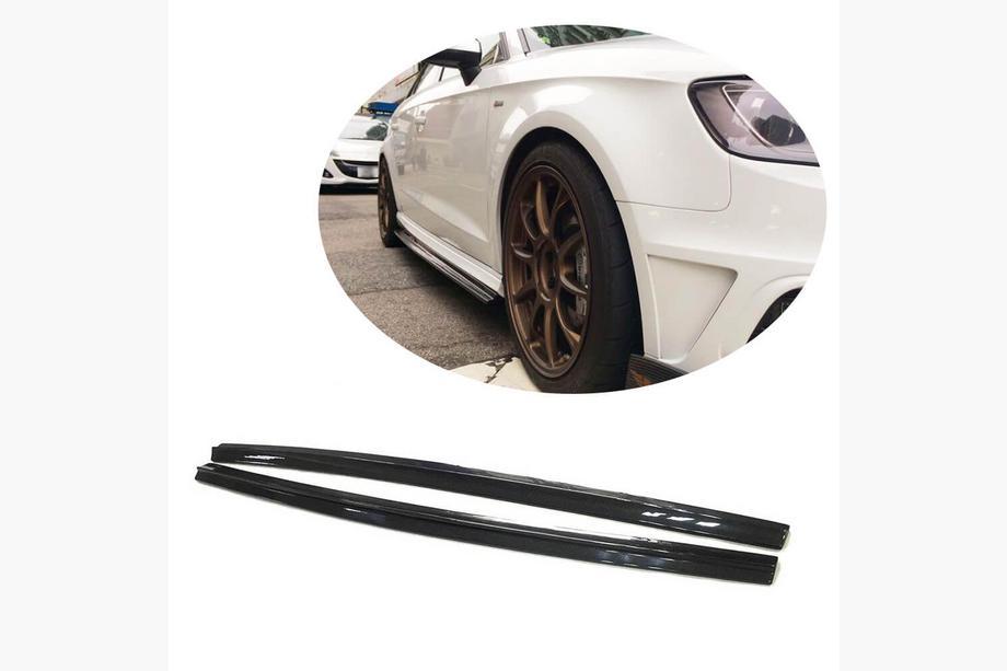 Audi A3 2012-2020 Praguri Laterale V1 (pentru S-Line HB, Carbon) Image