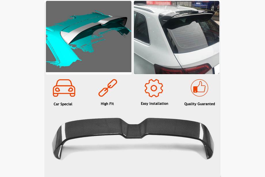 Audi A3 2012-2020 Spoiler (pentru S-Line, Plastic) Foto 2