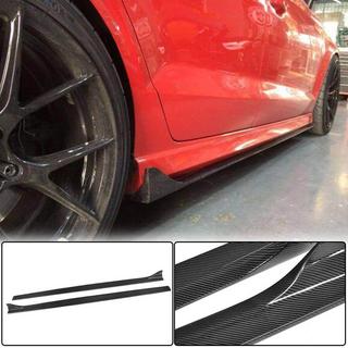 Praguri laterale V2 (pentru S-Line Sedan, Carbon) Audi A3 2012-2020 foto 1