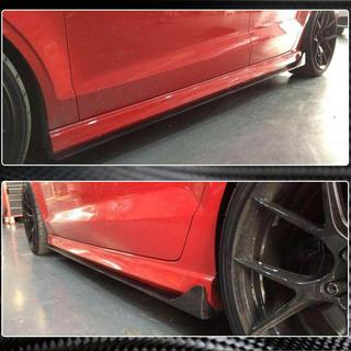 Praguri laterale V2 (pentru S-Line Sedan, Carbon) Audi A3 2012-2020 foto 2
