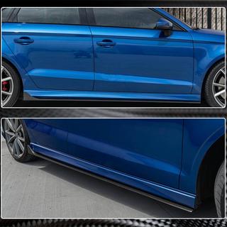 Praguri laterale V2 (pentru S-Line Sedan, Carbon) Audi A3 2012-2020 foto 3