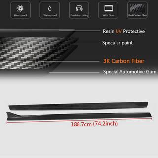 Praguri laterale V2 (pentru S-Line Sedan, Carbon) Audi A3 2012-2020 foto 4