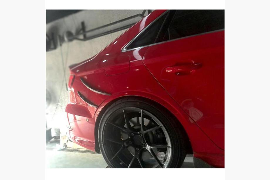 Audi A3 2012-2020 Difuzor spate (pentru S-Line Sedan 2012-2016, Carbon) Foto 2