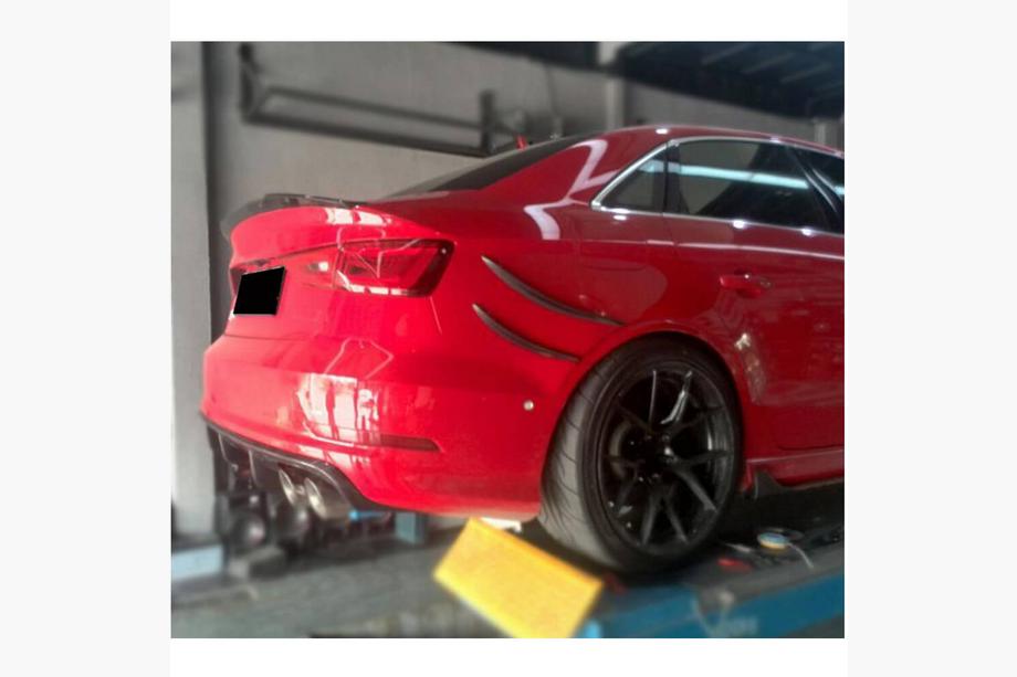 Audi A3 2012-2020 Difuzor spate (pentru S-Line Sedan 2012-2016, Carbon) Foto 3