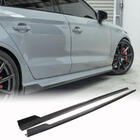 Audi A3 2012-2020 Praguri laterale V1 (pentru S-Line Sedan, carbon) foto 1