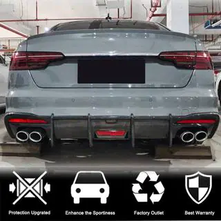 Difuzor Bara Spate V3 (pentru S-Line, Carbon) Audi A4 B10 2024- foto 2