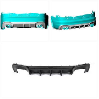 Difuzor Bara Spate V2 (pentru S-Line, Carbon) foto 2