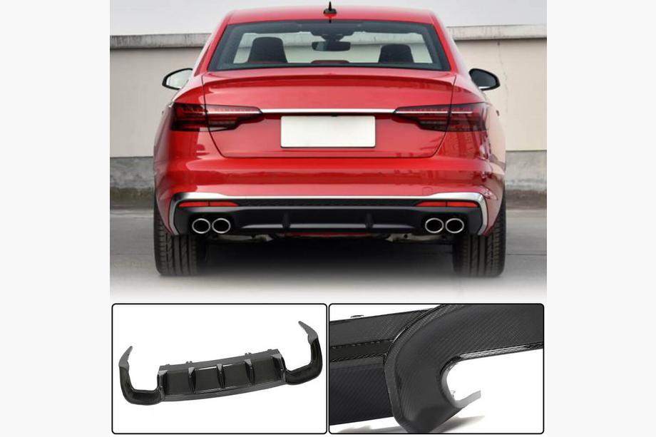 Audi A4 B10 2024- Difuzor Bara Spate V2 (pentru S-Line, Carbon) Foto 1