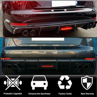 Difuzor bara spate V1 (pentru S-Line Sedan 2015-2019, Carbon) Audi A4 B9 2015-2024 foto 2