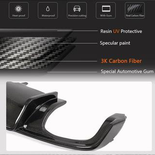Difuzor bara spate V1 (pentru S-Line Sedan 2015-2019, Carbon) Audi A4 B9 2015-2024 foto 3