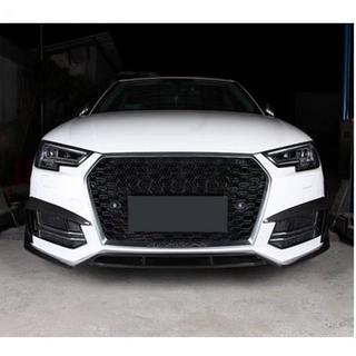 Prelungire lip pentru bara fata Lip V2 (pentru S-Line Sedan 2015-2019, Carbon) foto 1