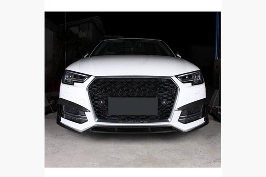 Audi A4 B9 2015-2024 Prelungire lip pentru bara fata Lip V2 (pentru S-Line Sedan 2015-2019, Carbon) Image