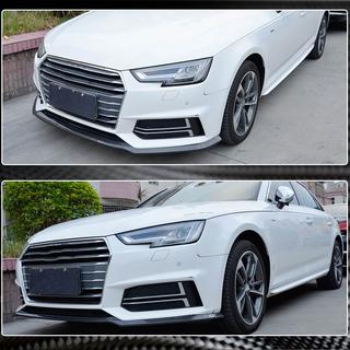 Prelungire lip spoiler bara fata Lip V4 (pentru S-Line Sedan 2015-2019, Carbon) foto 3